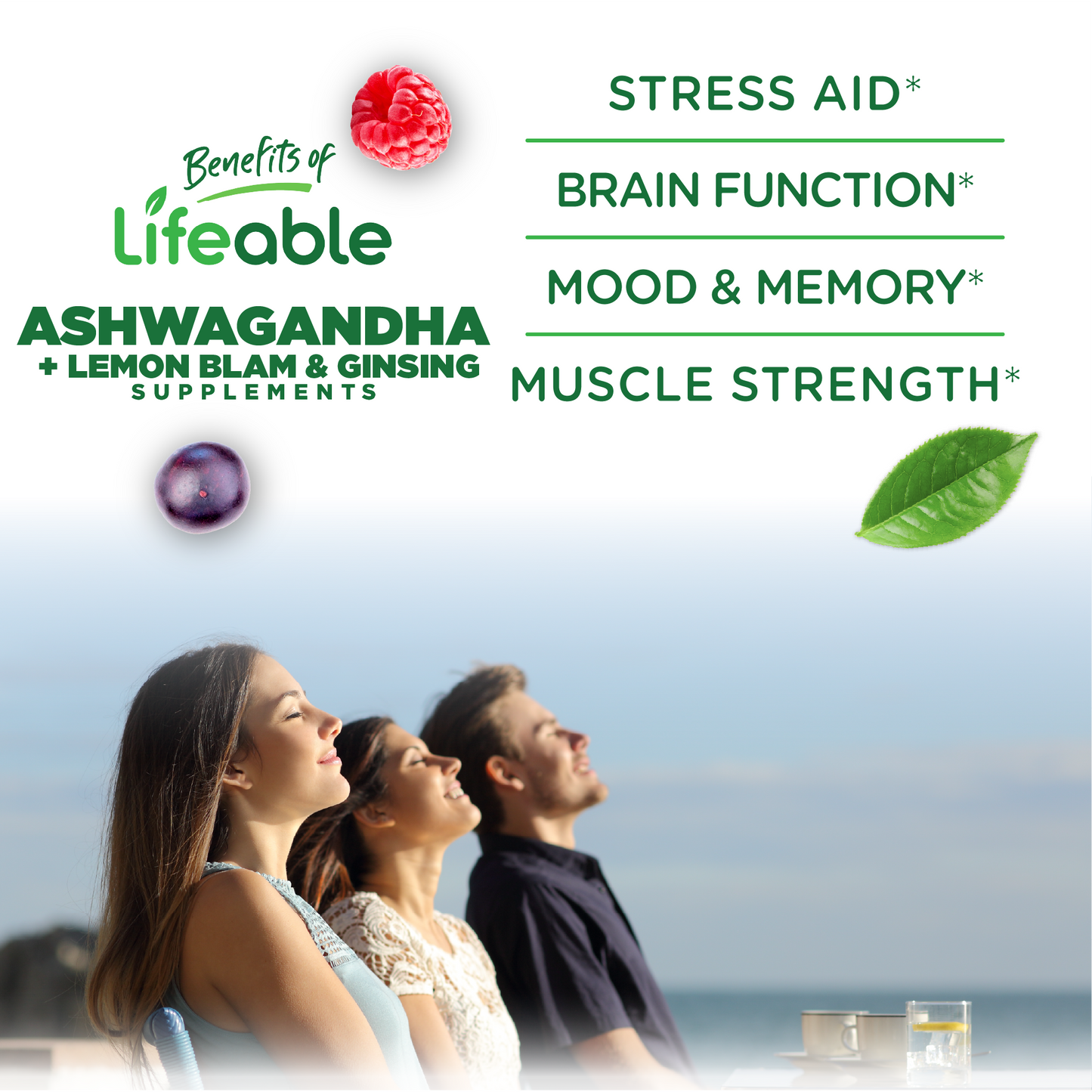 Ashwagandha Gummies with Lemon Balm & Ginseng
