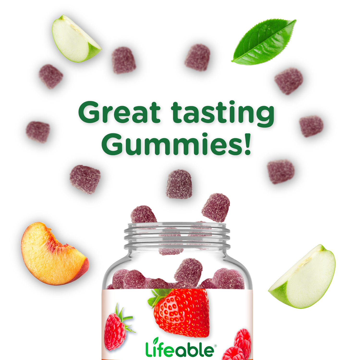 Stress Aid - with Gaba, L-Theanine & Lemon Balm Gummies