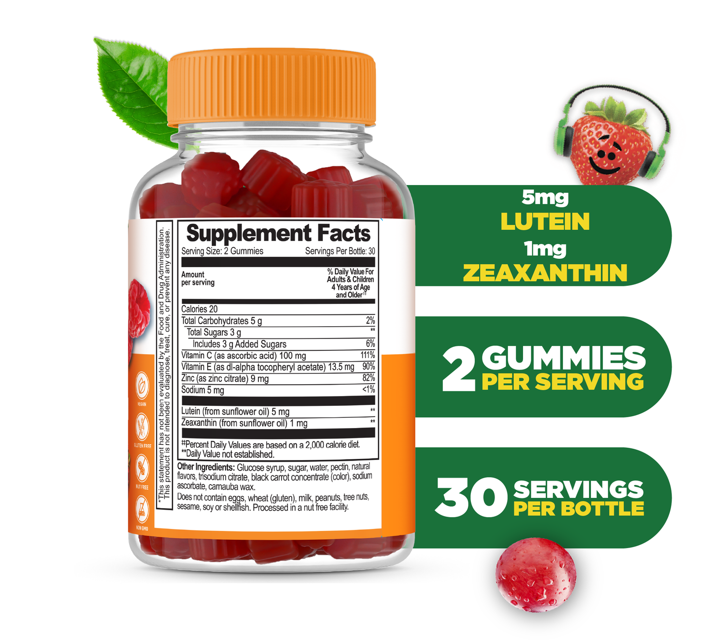 Lutein and Zeaxanthin Gummies for Kids