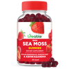 Lifeable Irish Sea Moss Gummies with Bladderwrack, Burdock Root and Ashwagandha, Thyroid Support for Men and Women, Berry Flavor, Vegan, Gluten Free, 60 Count