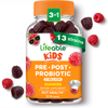 Lifeable Kids Pre Post Probiotic Gummies, 5 Billion 13 Strains, 90ct