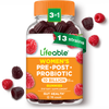 Pre Post Probiotic Gummies for Women, 10 Billion 13 Strains, 90ct