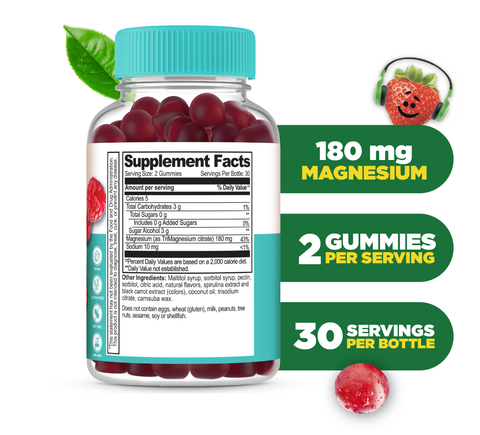 Sugar Free Magnesium Citrate Gummies for Kids