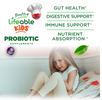 Lifeable Sugar Free Probiotics with Prebiotics Fiber for Kids 90 Gummies
