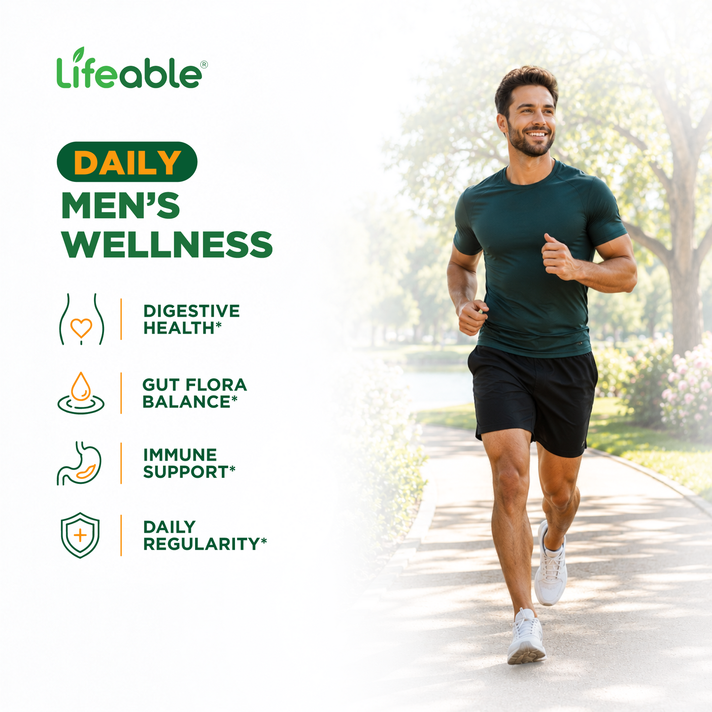Pre Post Probiotic Gummies for Men, 10 Billion 13 Strains, 90ct