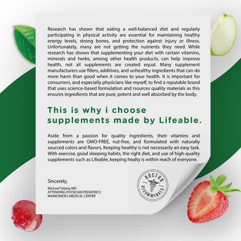 Lifeable Kids Pre Post Probiotic Gummies, 5 Billion 13 Strains, 90ct