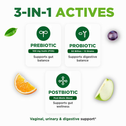 Pre Post Probiotic Gummies for Men, 50 Billion 13 Strains, 60ct