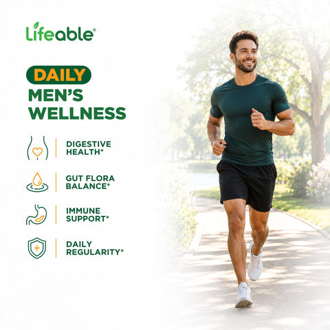 Pre Post Probiotic Gummies for Men, 50 Billion 13 Strains, 60ct