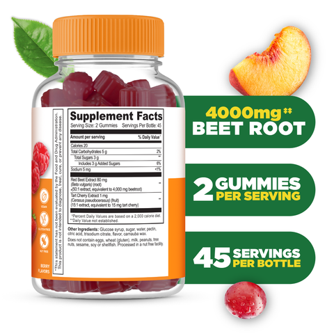 Beetroot with Tart Cherry Extract Gummies