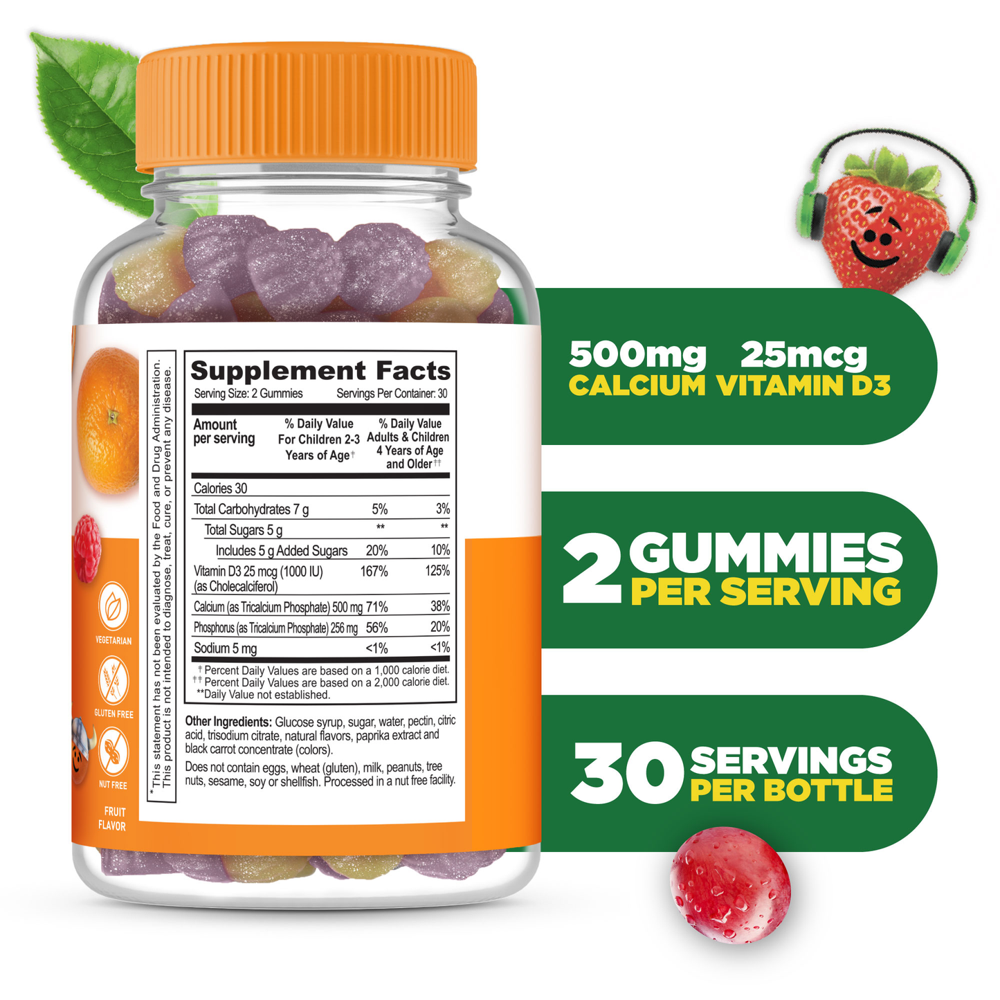 Calcium with Vitamin D Gummies for Kids