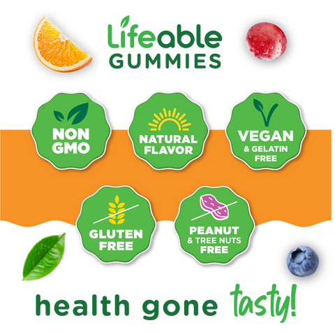 Stress Aid - with Gaba, L-Theanine & Lemon Balm Gummies