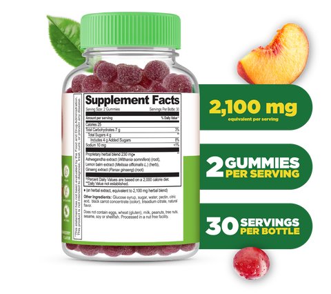 Ashwagandha Gummies with Lemon Balm & Ginseng
