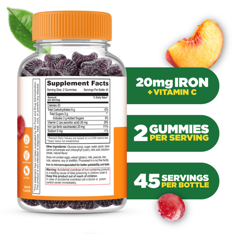 Iron and Vitamin C Gummies