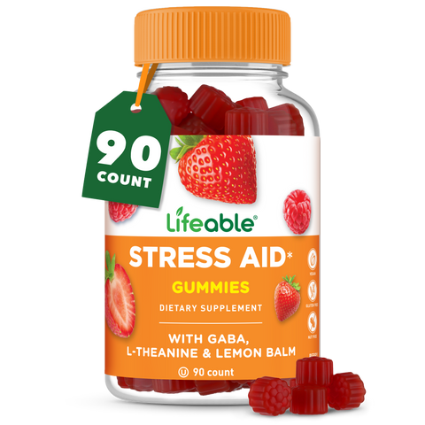 Stress Aid - with Gaba, L-Theanine & Lemon Balm Gummies