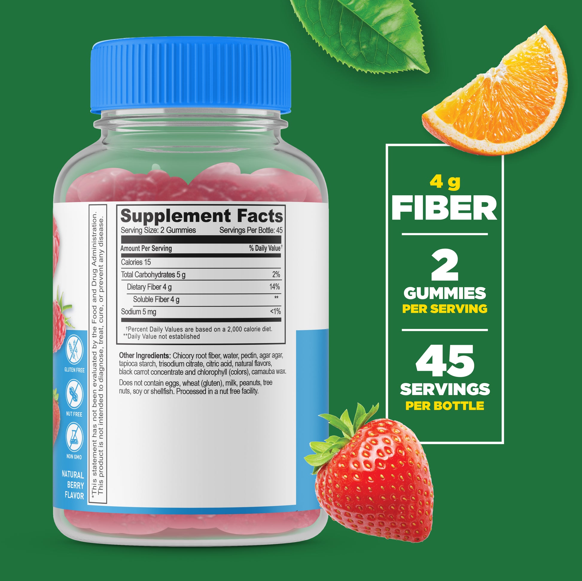 Fiber Choice Fiber Supplement Weight Management Sugar Free Strawberry