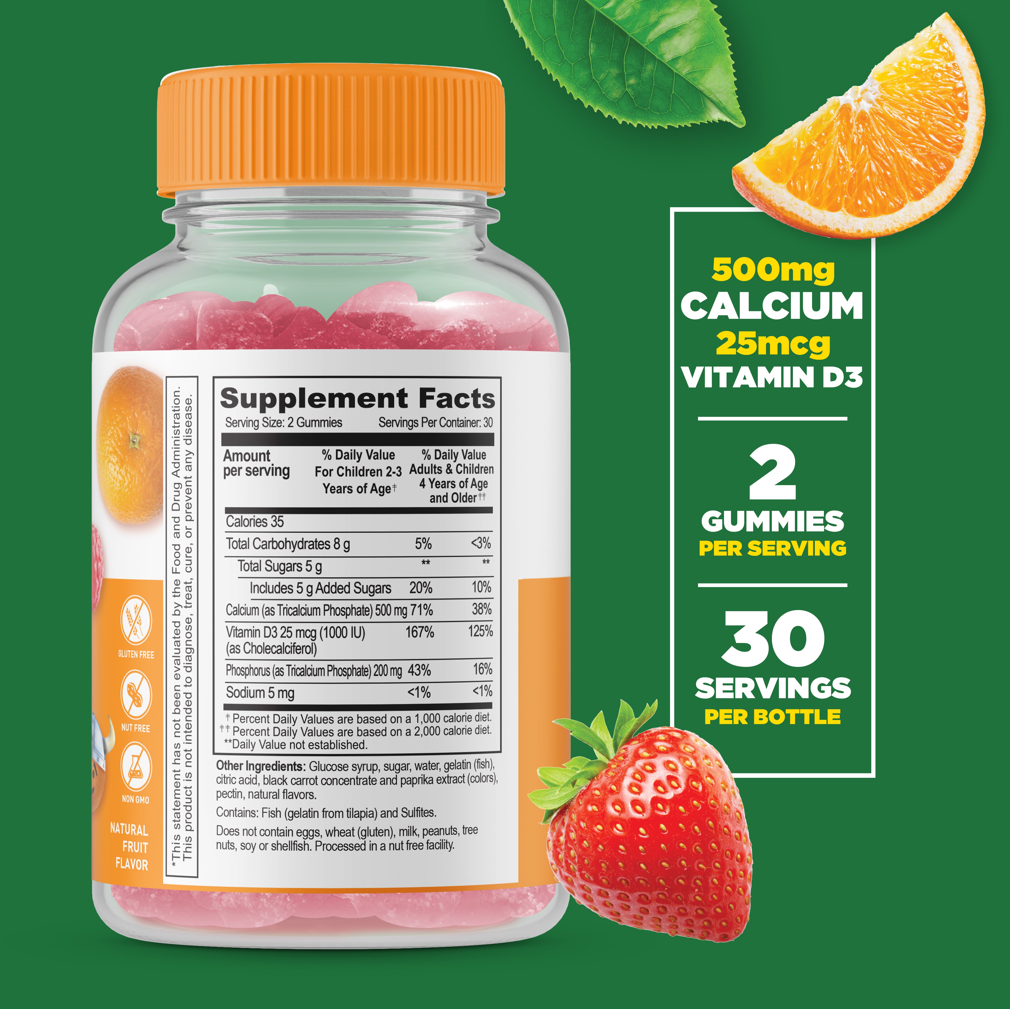 Calcium with Vitamin D Gummies for Kids – Lifeable